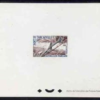 France 1959 Bridge at Tancarville 30f epreuve de luxe sheet in issued colours, as SG 1438