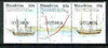 Tonga - Niuafo'ou 1991 Charting se-tenant strip of 3 opt'd SPECIMEN (Bounty, Pandora & Course), as SG 152a unmounted mint