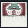 Chad 1963 Human Rights 25f marginal imperf single unmounted mint, as SG106