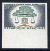 Gabon 1963 Human Rights 25f marginal imperf single unmounted mint, as SG204