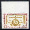 Wallis & Futuna 1963 Human Rights 29f marginal imperf single unmounted mint, as SG183