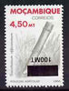 Mozambique 1994 Surcharged 100m on 4m50 Sugar Cane with surcharge inverted unmounted mint