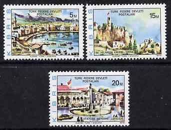 Cyprus - Turkish Cypriot Posts 1976 Scenic Views perf set of 3 unmounted mint SG 36-38