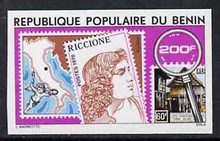 Benin 1978 Riccione Stamp Exhibition imperf from limited printing unmounted mint as SG712