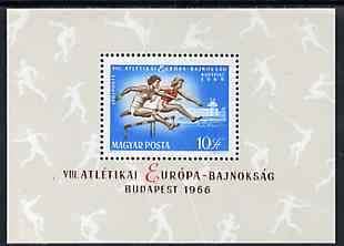 Hungary 1966 European Athletics perf m/sheet unmounted mint SG MS2220