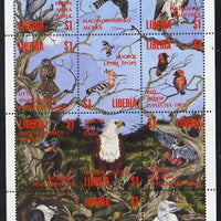 Liberia 1993 Birds of Liberia perf sheetlet containing 12 values unmounted mint