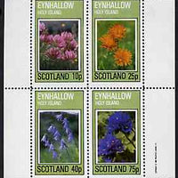 Eynhallow 1982 Flowers #30 perf set of 4 values unmounted mint