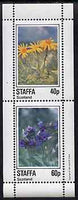Staffa 1982 Flowers #53 perf set of 2 values unmounted mint