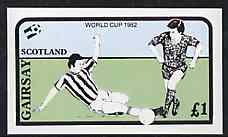 Gairsay 1982 Football World Cup imperf souvenir sheet (£1 value) unmounted mint