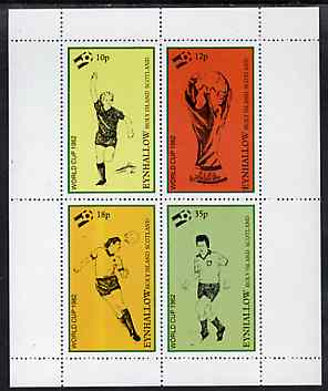 Eynhallow 1982 Football World Cup perf sheetlet containing set of 4 values unmounted mint