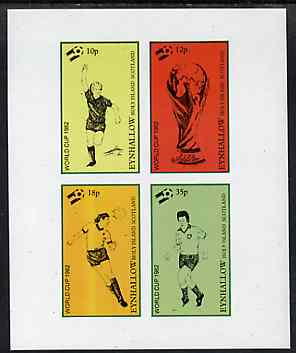 Eynhallow 1982 Football World Cup imperf sheetlet containing set of 4 values unmounted mint