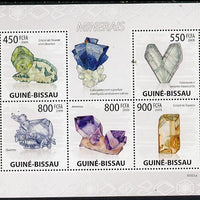 Guinea - Bissau 2009 Minerals perf sheetlet containing 5 values unmounted mint