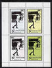 Nagaland 1982 Football World Cup perf sheetlet containing set of 4 values unmounted mint