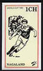 Nagaland 1982 Football World Cup imperf souvenir sheet (1ch value) unmounted mint