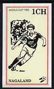 Nagaland 1982 Football World Cup imperf souvenir sheet (1ch value) unmounted mint