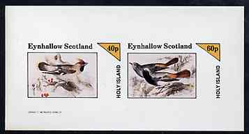 Eynhallow 1982 Birds #42 imperf sheetlet containing set of 2 values unmounted mint