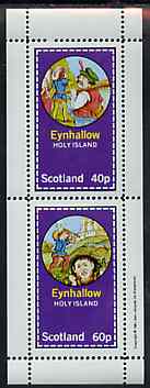 Eynhallow 1981 Fairy Tales (Jack the Giant Killer) perf sheetlet containing set of 2 values unmounted mint
