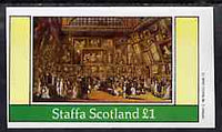 Staffa 1982 Regency England #1 (State Room & Gallery) imperf souvenir sheet (£1 value) unmounted mint