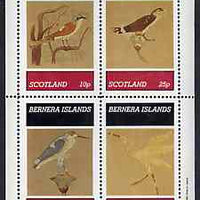 Bernera 1981 Wall Paintings of Birds perf sheetlet containing set of 4 values unmounted mint