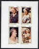 Staffa 1980 Queen Mother's 80th Birthday imperf sheetlet containing set of 4 values unmounted mint