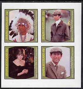 Staffa 1981 Royal Wedding imperf sheetlet containing set of 4 values unmounted mint