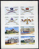 Staffa 1973 Queen's Birthday opt'd on Silver Wedding imperf sheetlet containing set of 8 values unmounted mint