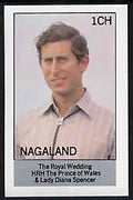 Nagaland 1981 Royal Wedding imperf souvenir sheet (1ch value) unmounted mint