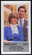 Nagaland 1981 Royal Wedding imperf deluxe sheet (2ch value) unmounted mint