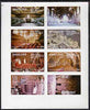 Nagaland 1977 Silver Jubilee imperf sheetlet containing set of 8 values unmounted mint