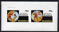 Eynhallow 1982 Fairy Tales (Robinson Crusoe) imperf set of 2 values unmounted mint