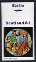 Staffa 1982 Fairy Tales (Little Red Riding Hood) imperf souvenir sheet (£1 value) unmounted mint