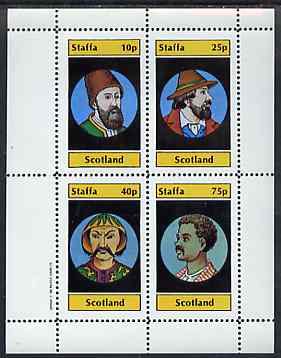 Staffa 1982 People of the World perf set of 4 values unmounted mint