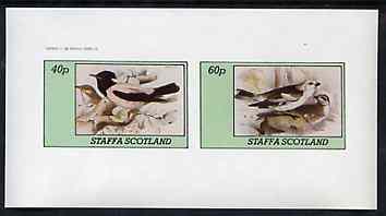 Staffa 1982 Birds #76 imperf set of 2 values unmounted mint