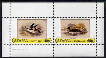 Staffa 1982 Birds #77 perf set of 2 values unmounted mint