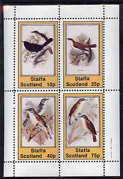 Staffa 1981 Birds #78 perf set of 4 values unmounted mint