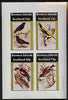Bernera 1981 Birds #35 imperf set of 4 values unmounted mint