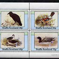 Staffa 1981 Birds #79 perf set of 4 values unmounted mint