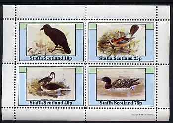 Staffa 1981 Birds #79 perf set of 4 values unmounted mint