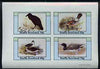 Staffa 1981 Birds #79 imperf set of 4 values unmounted mint