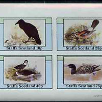 Staffa 1981 Birds #79 imperf set of 4 values unmounted mint