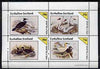 Eynhallow 1981 Birds #43 (Cormorant, Swan etc) perf sheetlet containing set of 4 values unmounted mint