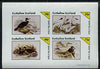 Eynhallow 1981 Birds #43 (Cormorant, Swan etc) imperf sheetlet containing set of 4 values unmounted mint