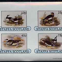 Staffa 1981 Birds #80 imperf sheetlet containing set of 4 values unmounted mint