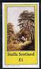 Staffa 1982 Pastoral Scenes imperf souvenir sheet (£1 value) unmounted mint