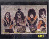 Dagestan Republic 1998 Kiss imperf sheetlet containing set of 8 values printed on metallic foil unmounted mint