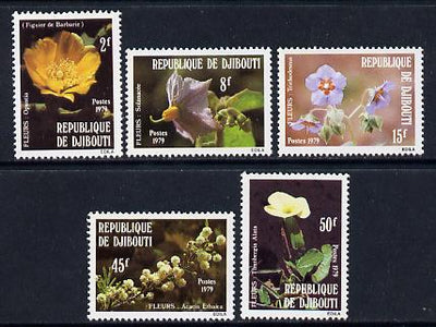 Djibouti 1979 Flowers set of 5 unmounted mint, SG 765-9