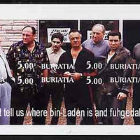 Buriatia Republic 2001 The Sopranos (TV Gangsters) imperf sheetlet containing set of 6 values unmounted mint