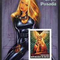 Benin 2002 Fantasy Art by Drew Posada #1 (Pin-ups) imperf m/sheet unmounted mint