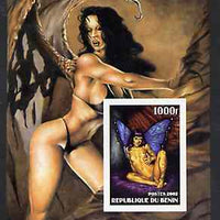 Benin 2002 Fantasy Art by Matt Hughes (Pin-ups) imperf m/sheet unmounted mint