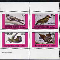 Bernera 1981 Birds #36 perf set of 4 values unmounted mint